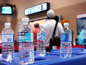 More than 10 years has passed since liquids and gels were restricted on airplanes, but some people still forget to take items such as water bottles out of their hand luggage.