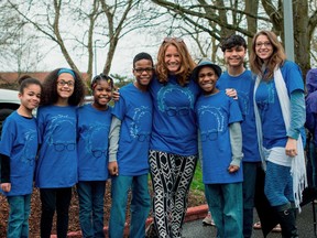 This March 20, 2016, file photo shows Hart family of Woodland, Wash., at a Bernie Sanders rally in Vancouver, Wash. (Tristan Fortsch/KATU News via AP/Files)