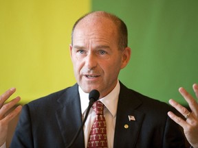 FILE - In this Aug 13, 2009 file photo CEO of German Tengelmann Group Karl-Erivan W. Haub talks at a press conference in Muelheim, western Germany.  Authorities in Switzerland and Italy are searching for the German billionaire who has been missing in the Alps since the weekend.