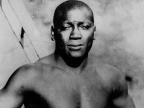 This undated photo shows boxer Jack Johnson. (AP Photo/File)
