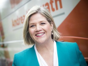 NDP leader Andrea Horwath made a campaign stop in Ottawa Sunday May 20, 2018. (Ashley Fraser/Postmedia)