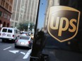 A United Parcel Service logo is displayed on a delivery truck on October 24, 2014 in San Francisco, California.