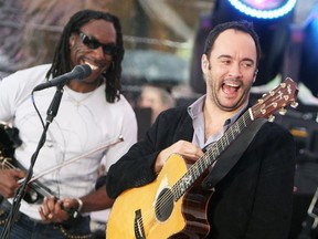 Musician Boyd Tinsley and singer/musician Dave Matthews perform on NBC's "Today" at Rockefeller Center on June 5, 2009 in New York, New York.