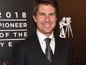 Actor Tom Cruise attends the 2018 Will Rogers ?Pioneer of the Year? Dinner Honoring Tom Cruise at Caesars Palace during CinemaCon, the official convention of the National Association of Theatre Owners, on April 25, 2018 in Las Vegas, Nevada.
