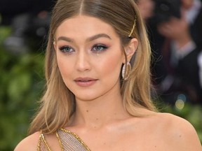 Gigi Hadid attends the Heavenly Bodies: Fashion & The Catholic Imagination Costume Institute Gala at The Metropolitan Museum of Art on May 7, 2018 in New York City.