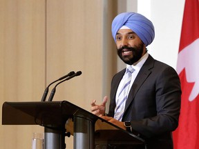 Minister of Innovation, Science and Economic Development Navdeep Bains.