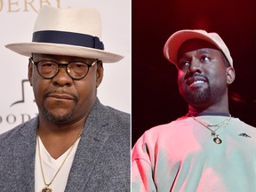 Bobby Brown and Kanye West. (Getty Images)