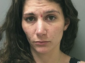 This booking photograph released Tuesday, May 8, 2018, by the Vermont State Police shows Erika Guttilla, charged with killing Troy Ford, her live-in boyfriend, with help from her mother last fall.