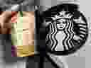 A Starbucks cup a Calif. man says included a racial slur. (CBS 2)