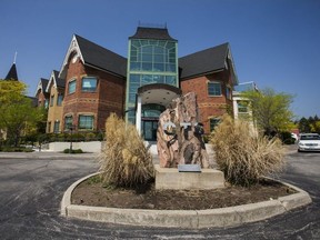 Crossroads Global Media Group complex in Burlington, Ont. on Thursday May 24, 2018. The previous day a toddler died after being found inside a parked car at the complex. Ernest Doroszuk/Toronto Sun/Postmedia