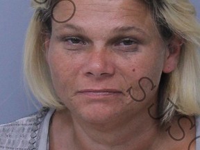 Crystal June Methvin was arrested for possession of crystal meth by police in Florida on May 26, 2018.