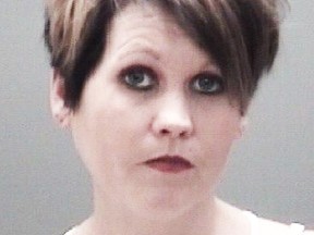 This booking photo provided by the Eaton County Sheriff's Office shows,Kasie Pruden- Rivera. (AP)