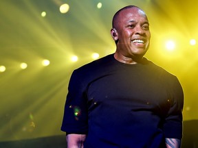 Dr. Dre  performs onstage during day 2 of the 2016 Coachella Valley Music & Arts Festival Weekend 2 at the Empire Polo Club on April 23, 2016 in Indio, California.  (Kevin Winter/Getty Images for Coachella)
