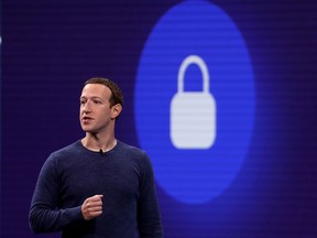 Facebook CEO Mark Zuckerberg speaks during the F8 Facebook Developers conference on May 1, 2018 in San Jose, Calif. (Justin Sullivan/Getty Images)