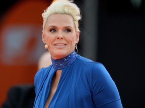 Brigitte Nielsen attends the taping of the tv show 'Abenteuer Grillen - Der kabel eins BBQ-King 2015' on May 9, 2015 in Bottrop, Germany. The show will be aired on May 26, 2015. (Photo by Sascha Steinbach/Getty Images)