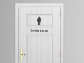 toilet door for gender neutral