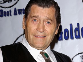 Clint Walker attends the Golden Boot Awards at the Sheraton Universal Hotel on August 7, 2004 in Universal City, California. (Photo by Stephen Shugerman/Getty Images)