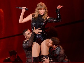Taylor Swift performs onstage during opening night of her 2018 reputation Stadium Tour at University of Phoenix Stadium on May 8, 2018 in Glendale, Arizona. (Photo by Kevin Winter/Getty Images for TAS)