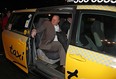 Gerard Gallant, former Florida Panthers head coach, gets into a cab after being relieved of his duties following an NHL game against the Carolina Hurricanes on Nov. 27, 2016