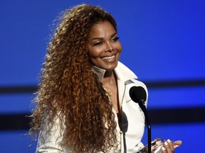 FILE - In this June 28, 2015, file photo, Janet Jackson accepts the ultimate icon: music dance visual award at the BET Awards in Los Angeles. Jackson, will be honored with the prestigious ICON Award at the 2018 Billboard Music Awards on Sunday, May 20, 2018.