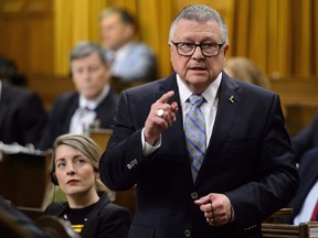 Public Safety and Emergency Preparedness Minister Ralph Goodale stands during question period in the House of Commons on Parliament Hill in Ottawa on Friday, May 11, 2018. THE CANADIAN PRESS/Sean Kilpatrick