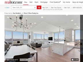 This $85 million dollar condo in New York City comes with a trip to outer space. (Realtor.com screengrab)