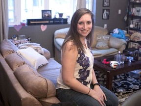 Laura Moniz is pictured in her Toronto apartment on Sunday, May 6, 2018. Laura is inviting friends over to watch television coverage of the royal wedding of Prince Harry and Meghan Markle.