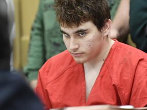 In this April 27, 2018 file photo, Florida school shooting suspect Nikolas Cruz, looks up while in court for a hearing in Fort Lauderdale, Fla. (AP)