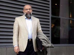 Mohamed Mahjoub is seen outside Federal Court of Appeal in Toronto on Wednesday, Dec. 7, 2016. The Supreme Court will not hear a terror suspect's bid to stave off the federal government's effort to deport him on security grounds.