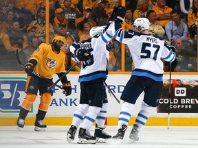 Preds defenceman P.K. Subban (left) wanted to make it clear to anyone who would listen that he believes Nashville will take Game 6 and force a Game7 at home. (Getty Images)