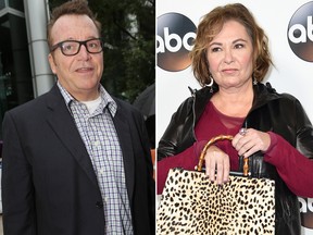 Tom Arnold and Roseanne Barr. (Jack Boland/Postmedia Network and Richard Shotwell/AP file)
