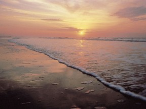 This undated photo provided by the Kiawah Island Golf Resort shows sunrise as seen from Beachwalker Park, Kiawah Island, South Carolina.  (Kiawah Island Golf Resort via AP)