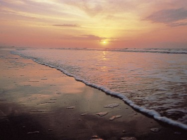 This undated photo provided by the Kiawah Island Golf Resort shows sunrise as seen from Beachwalker Park, Kiawah Island, South Carolina. Beachwalker is No. 10 on the list of best beaches for the summer of 2018 compiled by Stephen Leatherman, also known as Dr. Beach, a professor at Florida International University. (Kiawah Island Golf Resort via AP)