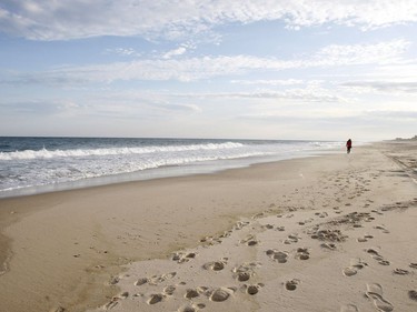 FILE - This May 13, 2010, file photo, shows Coopers Beach in Southampton, N.Y. Coopers Beach is No. 4 on the list of best beaches for the summer of 2018 compiled by Stephen Leatherman, also known as Dr. Beach, a professor at Florida International University.