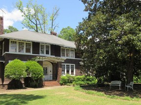 This April 28, 2018 photo shows the F. Scott and Zelda Fitzgerald Museum in Montgomery, Ala. Zelda was a Montgomery native and the couple met in 1918 at a Montgomery country club while F. Scott was stationed at a U.S. Army base. They lived in the house in 1931 and 1932. An upstairs apartment may be rented on Airbnb and is also used for writers' residencies. F. Scott Fitzgerald is best known for his novel, "The Great Gatsby," but while living in this house, he worked on "Tender Is The Night," and she worked on her novel, "Save Me The Waltz."