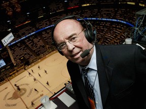 Hockey Night in Canada announcer Bob Cole.