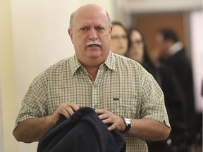 Mario Lemmetti leaving the Gouin courthouse in Montreal on Oct. 5, 2016. He pleaded guilty on Wednesday morning to being in possession of the proceeds of crime.