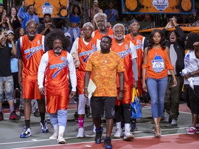 This image released by Lionsgate shows a scene from the film, "Uncle Drew." (Quantrell Colbert/Lionsgate via AP)