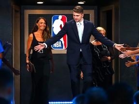 Luka Doncic is introduced before the 2018 NBA Draft at the Barclays Center on June 21, 2018 in the Brooklyn borough of New York City. (Mike Stobe/Getty Images)