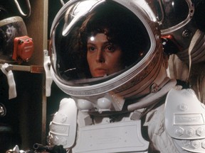 This photo released by Twentieth Century Fox shows Sigourney Weaver, as Ellen Ripley, in a scene from the 1979 film, "Alien." (AP Photo/Twentieth Century Fox)