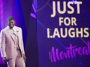 Former Montreal Canadiens defenceman P.K. Subban hosts the P.K. Subban All-Star Comedy Gala at the Just for Laughs comedy festival in Montreal on August 1, 2016. (The Canadian Press/Graham Hughes)