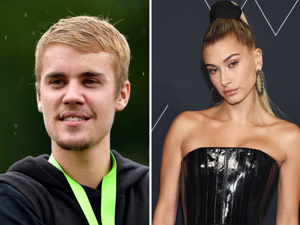 Justin Bieber holds hands with Hailey Baldwin while showing support for  Maple Leafs