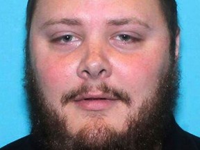 FILE - This undated file photo provided by the Texas Department of Public Safety shows Devin Patrick Kelley. An autopsy released Thursday, June 28, 2018, by the Travis County Medical Examiner's Office, confirmed that Kelley, who killed more than two dozen people at the First Baptist Church in Sutherland Springs, Texas last year, died from a self-inflicted gunshot wound to the head. (Texas Department of Public Safety via AP, File)