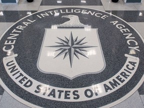 The Central Intelligence Agency (CIA) logo is displayed in the lobby of CIA Headquarters in Langley, Va., in this Aug. 14, 2008 file photo.