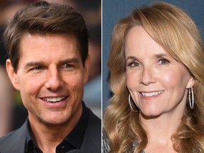Tom Cruise and Lea Thompson. (Getty Images)