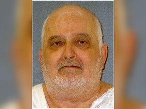 This undated file photo provided by the Texas Department of Criminal Justice shows death row inmate Danny Bible. (Texas Department of Criminal Justice via AP File)