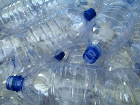 Close up of plastic bottles