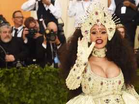 Cardi B attends the Heavenly Bodies: Fashion & The Catholic Imagination Costume Institute Gala at The Metropolitan Museum of Art on May 7, 2018 in New York City.  (Jamie McCarthy/Getty Images)