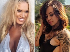 Gina Stewart and Carrie Hilton battle for the title of world's hottest grandma. (Instagram)