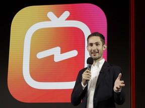 Kevin Systrom, CEO and co-founder of Instagram, prepares for Wednesday's announcement about IGTV in San Francisco on Tuesday, June 19, 2018. (AP Photo/Jeff Chiu)